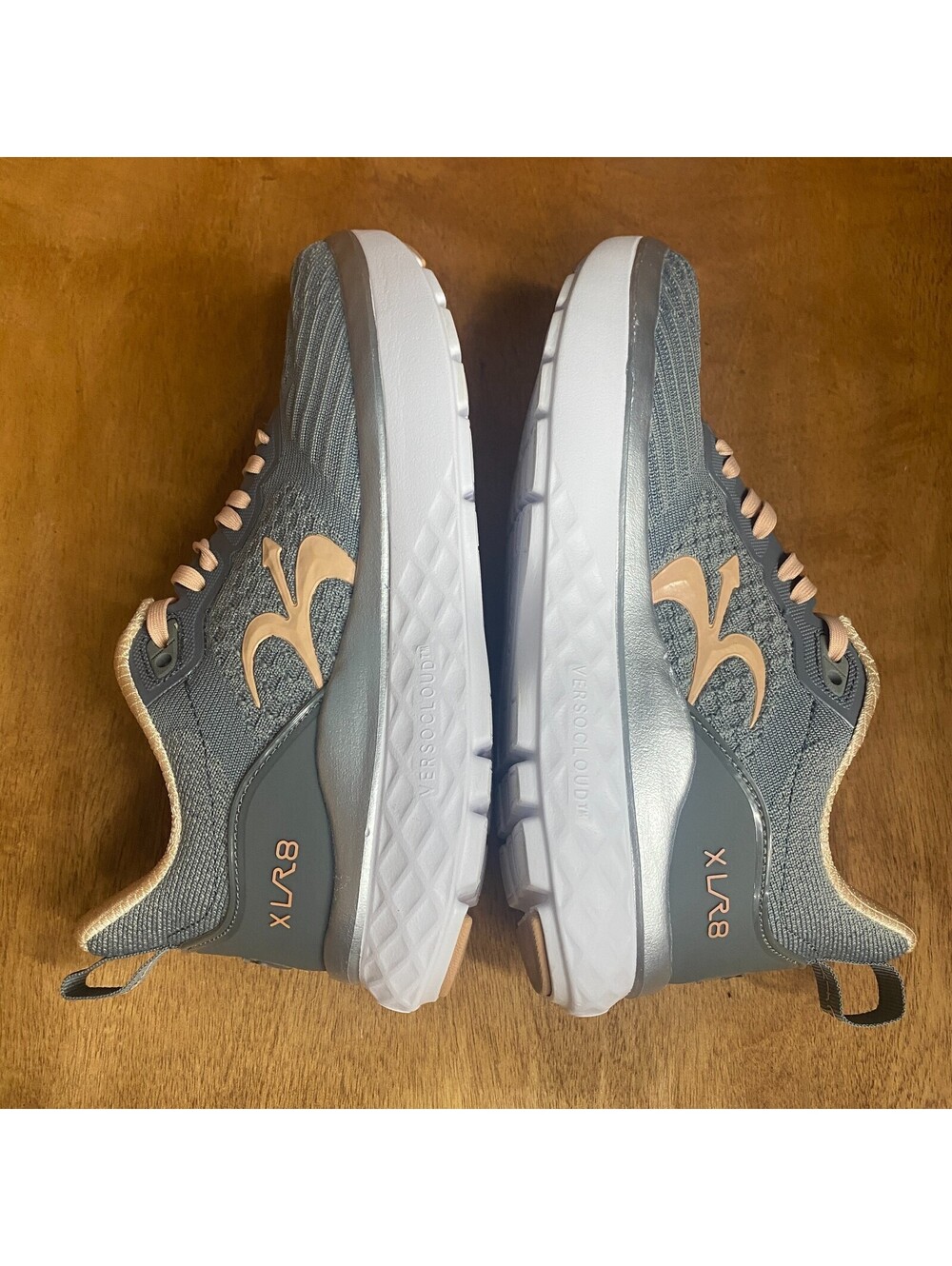 GDefy Gravity Defyer XLR8 Shoes Womens Size 8 Gray Peach Versocloud TB9034FGP-XW - Picture 5 of 15